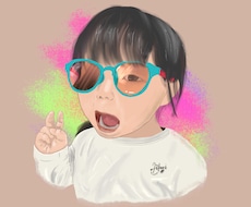 記念日や誕生日など、大切な日に贈る似顔絵を描きます ポップで躍動感のあるイラストがお好きな方へ