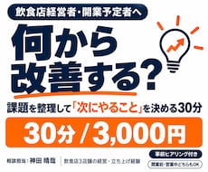 飲食店の開業・経営相談で次の一手を整理します イメージ1
