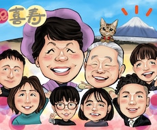 似顔絵師が作成！【デジタル似顔絵】作成します イメージ1