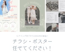 納品が早い！！チラシやフライヤーデザインします イメージ1