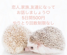 ワンコイン♡5日間お話聞きます 家族、友人、恋人のように(*´꒳`*)ご要望お聞きします！