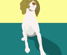 お写真をもとにペットのイラスト描きます イメージ1