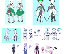 あなたのオリジナルキャラクターの設定画描きます イメージ1