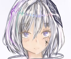 厚塗りでアイコン描きます 不思議な雰囲気を感じるイラストで見る人を惹きつけます