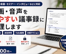 動画・音声を要約し見やすく整理します イメージ1