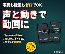 写真なしOK｜声とアニメで会社紹介動画を作ります 台本とAIナレーションまで込み。縦と横で使えます