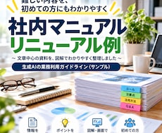 複雑な情報を整理し、わかり易いマニュアルを作ります イメージ1