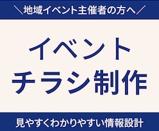 イベント・音楽祭・地域行事のチラシ制作します 伝える順番を整理し見やすく設計します