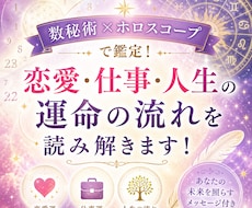 数秘術+ホロスコープで鑑定します イメージ1