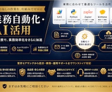 業務自動化・AI活用支援ます 面倒な作業を仕組み化して効率化