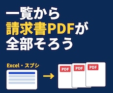 明細の一覧から請求書・納品書を自動作成します イメージ1