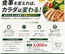 食事改善で減量、ダイエットを1ヶ月サポートします イメージ1