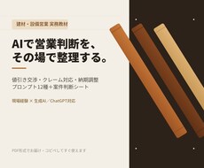 法人営業の値引き・クレーム対応をAIで整理します イメージ1