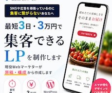 最短3日・3万円｜広告用スマホ特化LPを制作します イメージ1