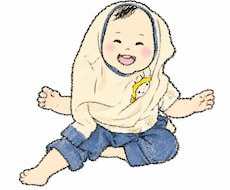 赤ちゃん（〜2歳くらい）のイラストを作成します イメージ1