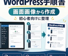 画面画像からWordPress手順書を作成します イメージ1