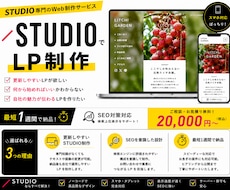 個人事業主の方向け！STUDIOでLP作成します 確定まで修正無制限/サポート30日間/SEO/レスポンシブ