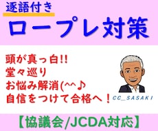 キャリコン面接実技対策★逐語付きロープレ指導します 協議会／JCDA◆頭が真っ白・堂々巡り・口頭試問の悩み解消！
