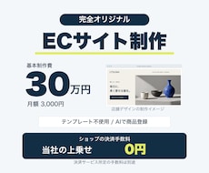 30万円でオリジナルECサイトを制作します イメージ1