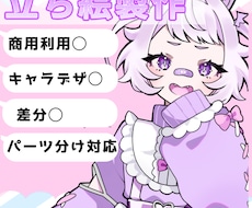 可愛い立ち絵製作します イメージ1