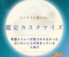 あなたの占いたい内容に合わせてカスタマイズします イメージ1