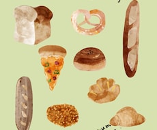 食べ物や小物の水彩風イラストカットを描きます イメージ1