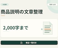 公開済み商品説明の誤字・表記を整えます イメージ1