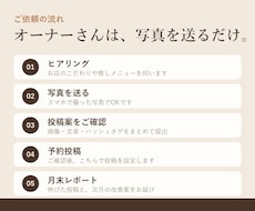 飲食店専門｜お店の魅力が伝わるインスタ運用します イメージ1