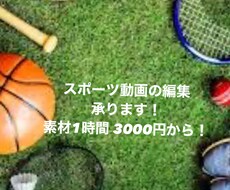 スポーツ動画の編集を承ります イメージ1