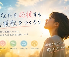 応援歌を作ります AIと一緒に、世界にひとつだけの応援歌をつくろう。