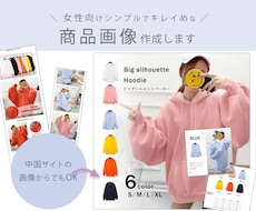 レディースアパレル特化商品画像作成します 中国系サイトからの画像からでもOKシンプル＆キレイめ