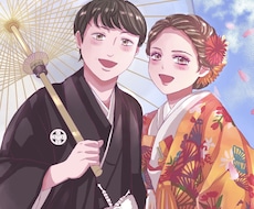 お写真をもとに可愛い似顔絵描きます イメージ1