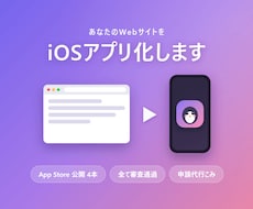 WebサイトをiOSアプリ化して公開します App Store公開4本。審査通過まで伴走します