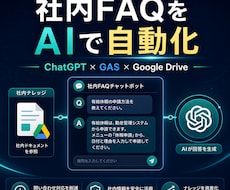 社内FAQをAIチャットボットにします イメージ1