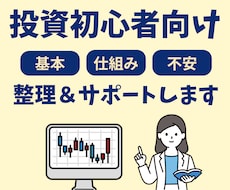 投資初心者向けに疑問・不安の整理＆サポートします 1分からなど短い時間からでもOKです！