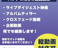 動画編集のお仕事、承ります イメージ1