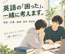 英語の「困った」、一緒に考えます イメージ1