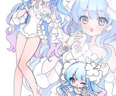 夢絵を描きます 詰め込み、一枚絵、立ち絵風、有数ききます
