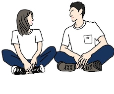 シンプルでおしゃれな線画イラスト描きます SNSのアイコンや結婚式のウェルカムボードなどにおすすめです