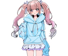 可愛いツインテールの女の子売ります お色味変更や差分作成もメッセージくだされば対応いたします