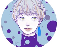 最短1日アイコン制作○厚塗り、水彩タッチで描きます SNSやLINEのアイコンに！3種のタッチからお選びください