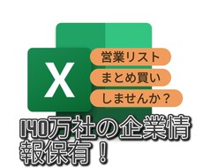 10万件の営業リスト作成します イメージ1