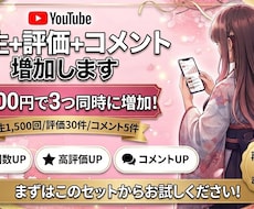 YouTube再生+評価+コメント増加します イメージ1
