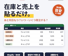在庫あと何日エクセル貼るだけで発注期限を出します イメージ1