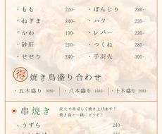 飲食店向けメニューをご希望に添えるように作成します イメージ1