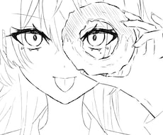 親しみやすいラフなイラストをモノクロで描きます イメージ1