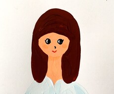 SNSのアイコン用に描きます POPに似顔絵描きます。ラフなタッチです。