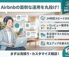 Airbnbの面倒な運用を代行しますます イメージ1