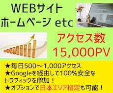 毎日 サイトのトラフィックを増加させます WEBサイト/ホームページ等SEO対策/拡散宣伝/PV数増加