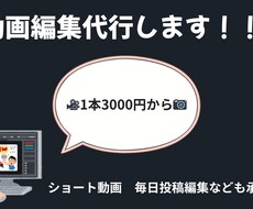 ジャンルに限らず動画編集の代行をします イメージ1